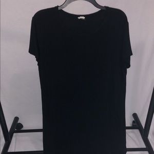 Black shirt dress